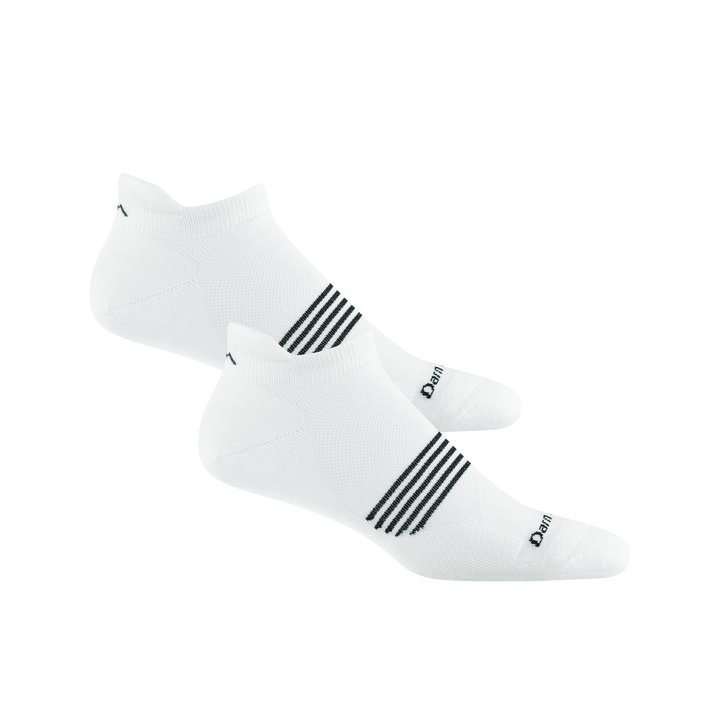 Bundle image of 2 pairs of no show element running socks in white