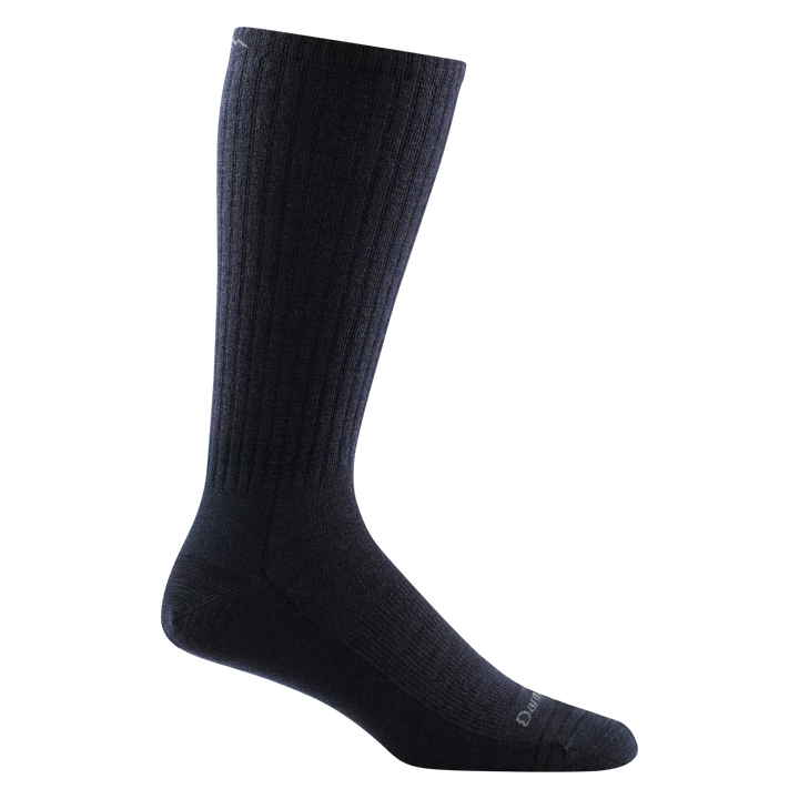 1474 men's the standard mid-calf lifestyle sock in color navy with light gray darn tugh signature on forefoot