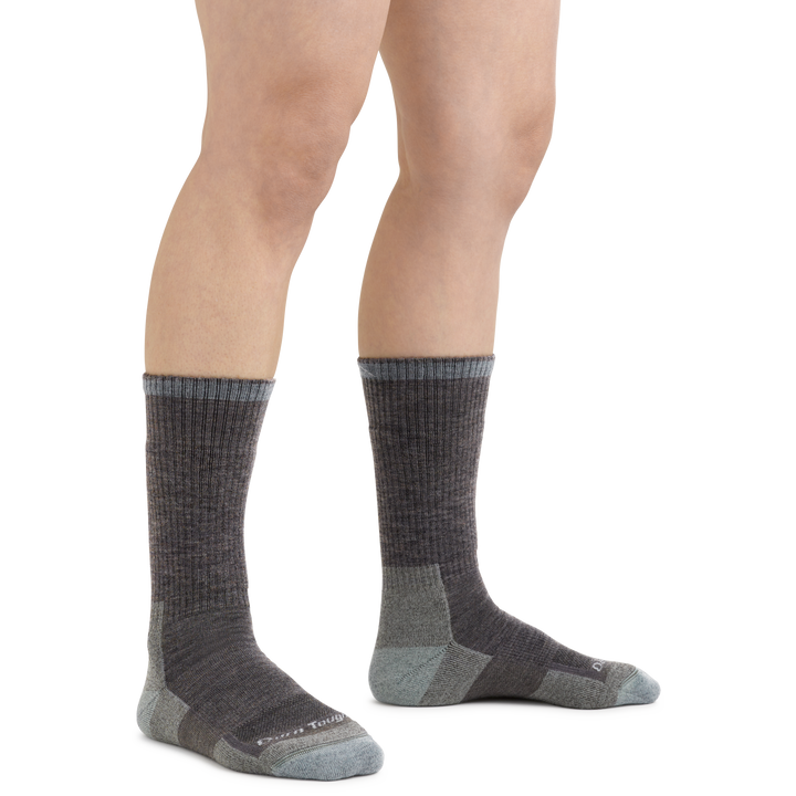 Women's RTR Boot Work Socks in Shale Gray on foot