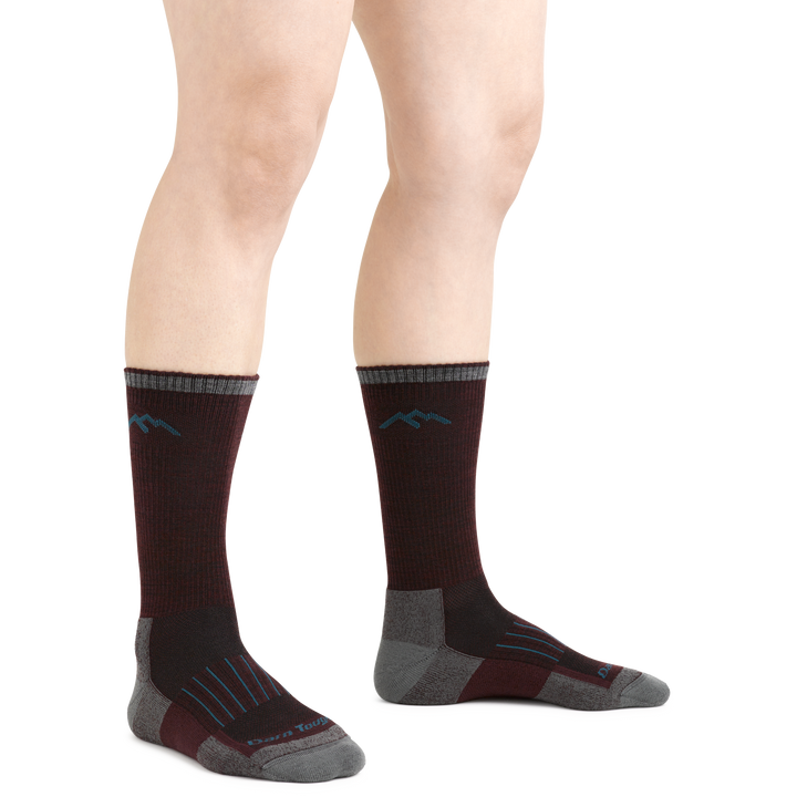 Women's Hunter Lightweight Boot Sock Hunting Socks in Burgundy