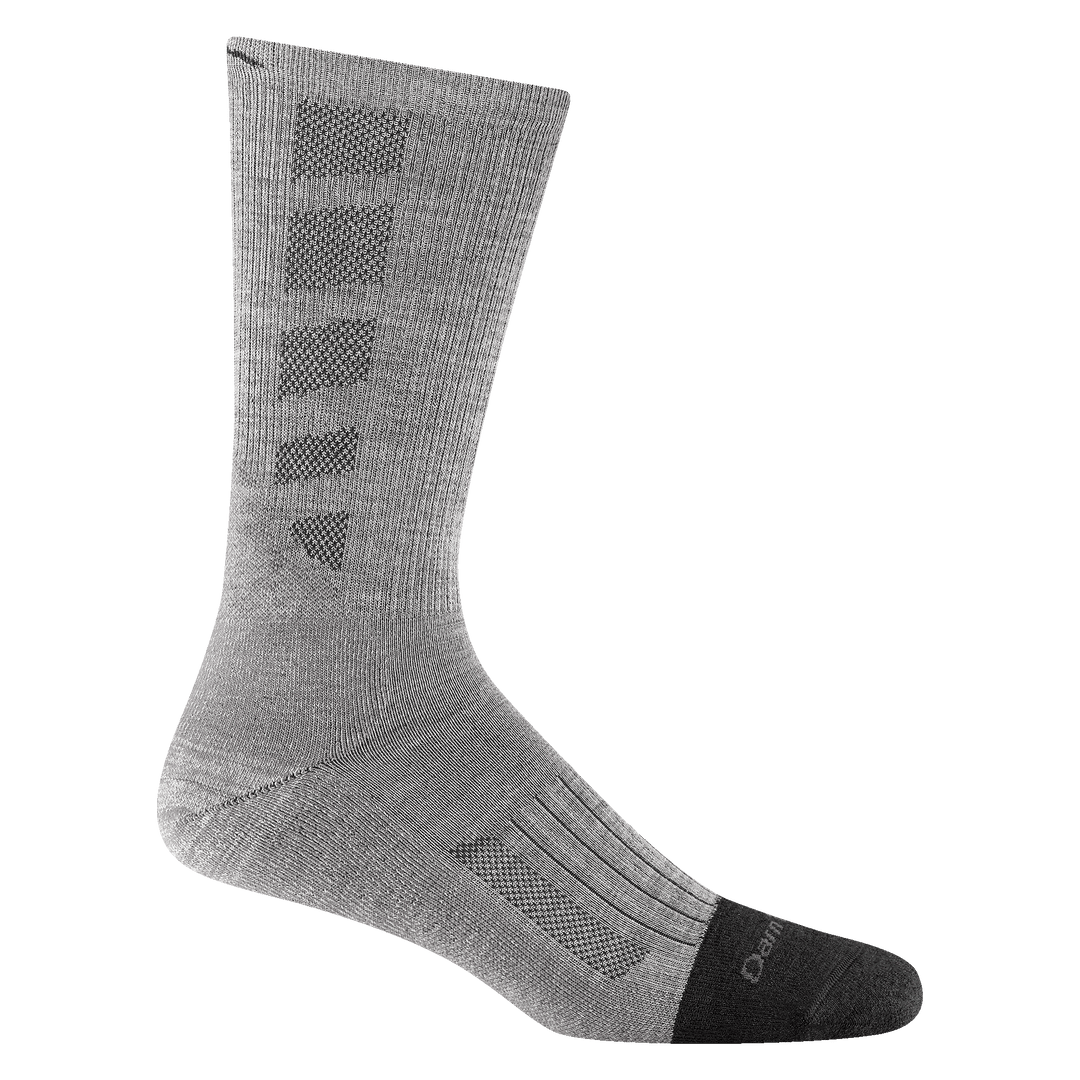 2209 Stanley K work boot sock in ash featuring a black full cushion toe with gray body