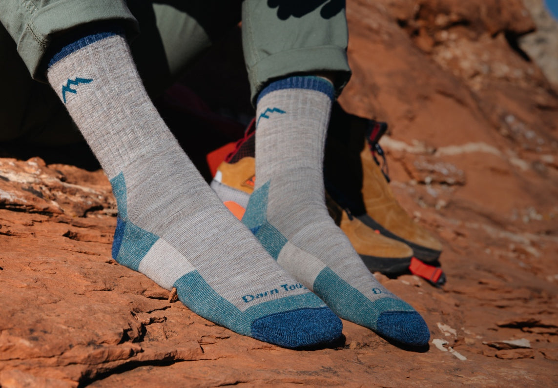 Shop Basic socks - feet wearing solid gray socks