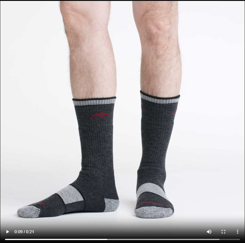 Men's Hiker Boot Full Cushion Midweight Hiking Socks