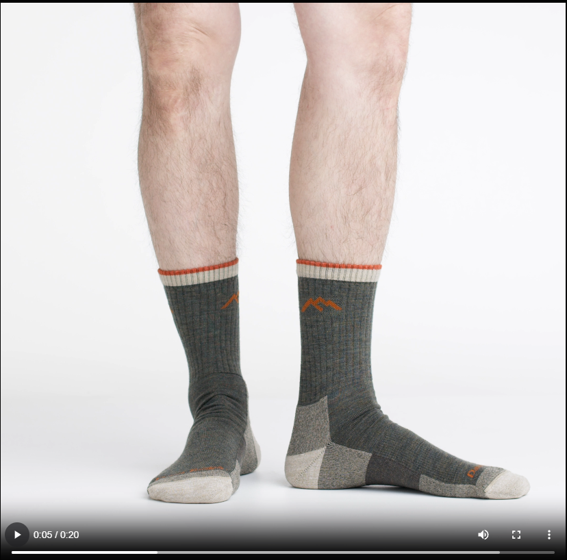 Men's Hiker Micro Crew Midweight Hiking Socks