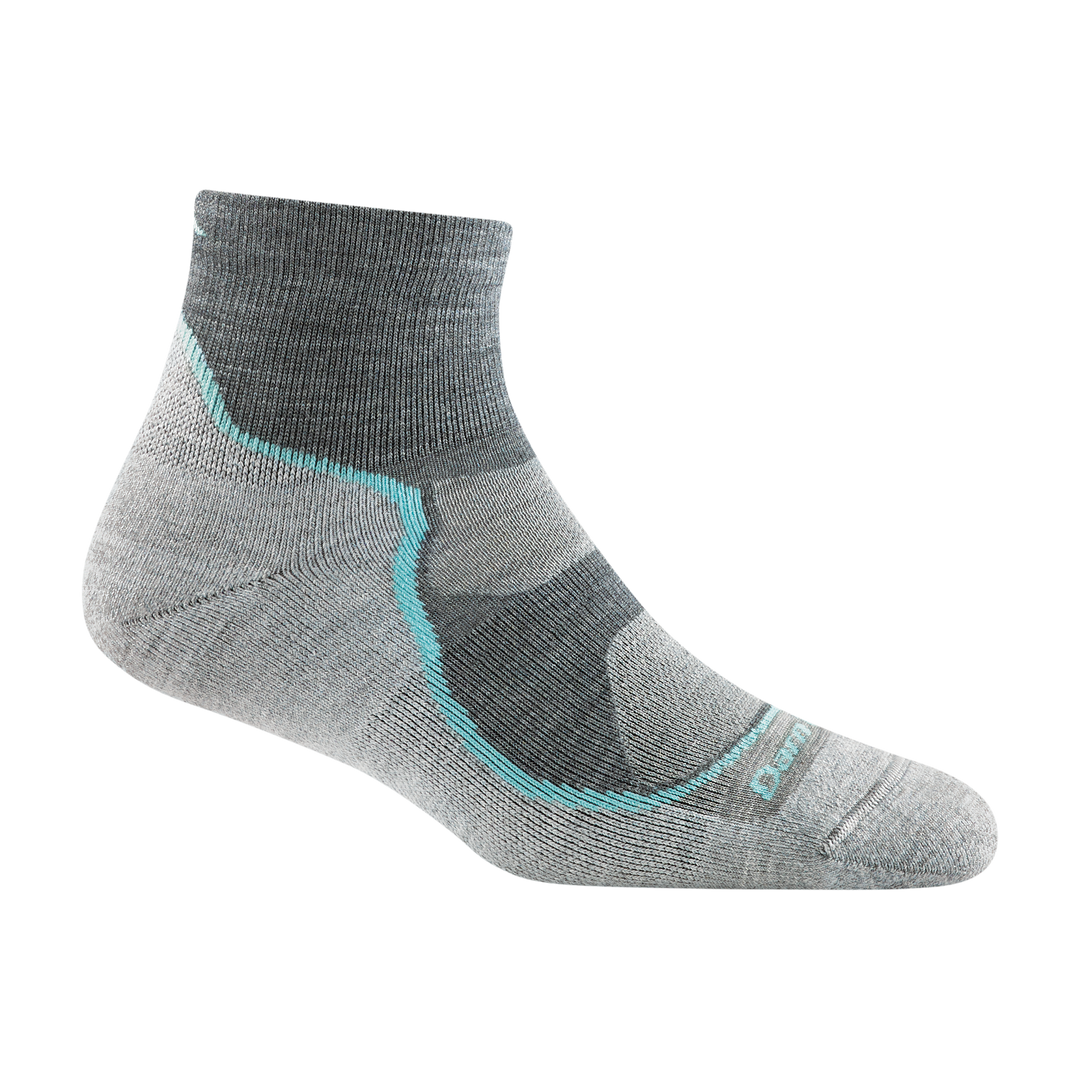 1987 women's light hiker quarter hiking sock in slate